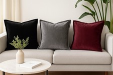 Set of 2 Soft Velvet Throw