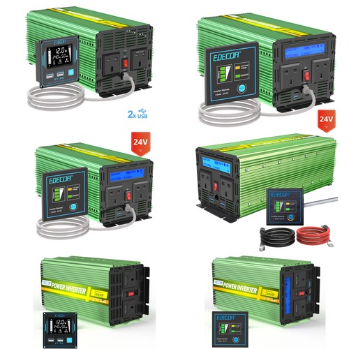 Edecoa power inverter - power, 24v