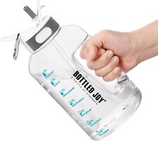 Water Bottle 1.5 Litre Water Bottle with Straw and Handle, BPA-Free Marking 