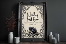 Gothic Rose Wedding Sign
