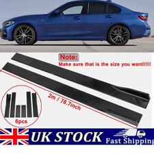 2M/78.7" Side Skirts Extension Splitter For BMW 3 Series F30 G20 Gloss Black MU