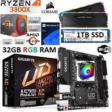 AMD Ryzen 7 3800X + 32GB RGB RAM + 1TB SSD + A520I AC ITX Motherboard Bundle