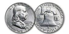 Bulk Franklin Half Dollars-