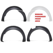 RD3451 BLACK WIDE WHEEL ARCHES FENDER FLARES UPGRADE FOR FORD RANGER T8 19-22