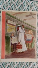 1950's Sway Signed Watercolor