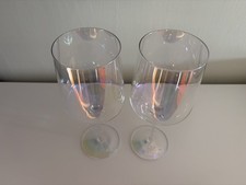 2PC Set Of Iridescent Stemmed