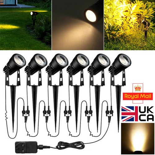 Garden lights mains plug 6 - mains, plug,