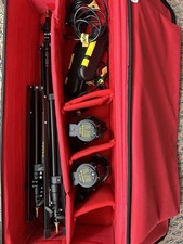 Compact Dedolight DLH4 150W 3xPoint Lighting Kit 3x heads dimmers Stands Dedo