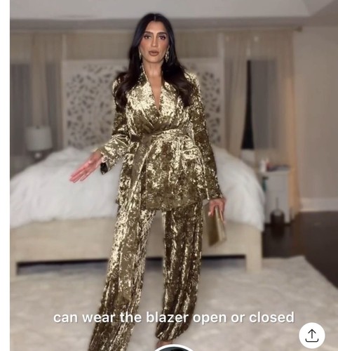Zara new gold velvet - gold,