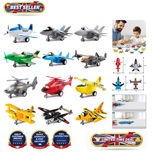 Set pull back airplanes - of, 12