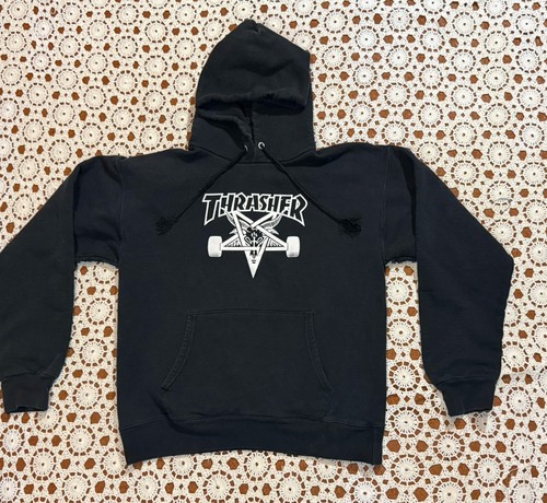 Thrasher hoodie black - hoodie,