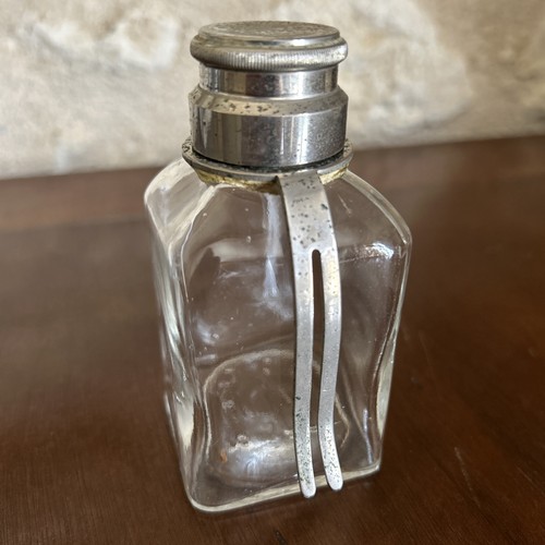 Vintage drinking flask glass - vintage,