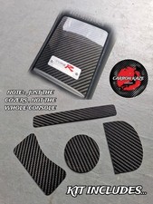 CARBON KAZE CARBON FIBER CONSOLE KIT HONDA CIVIC MK7 EP1 EP2 EP3 TYPE R IVTEC