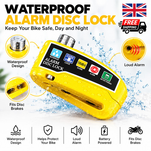 Motorbike security disc lock - security,