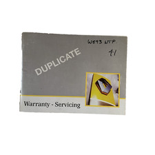 renault service book 1998 Used with 6 Stamps Collectible