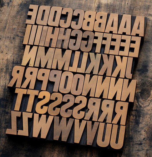 Letterpress printing blocks - printing,