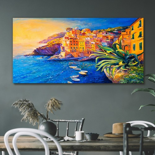 Painting abstract coast - painting, sea