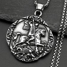 St George Necklace Gold