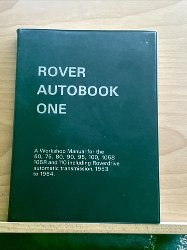 Rover autobook one - one, workshop