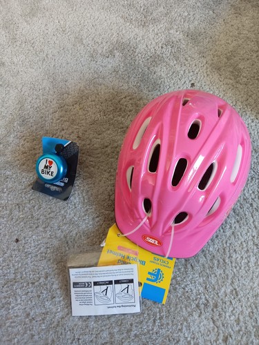 New kids pink bike helmet - new,