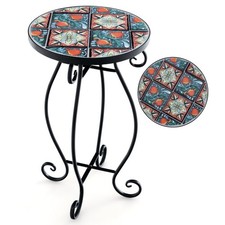 Mosaic Round Side Table