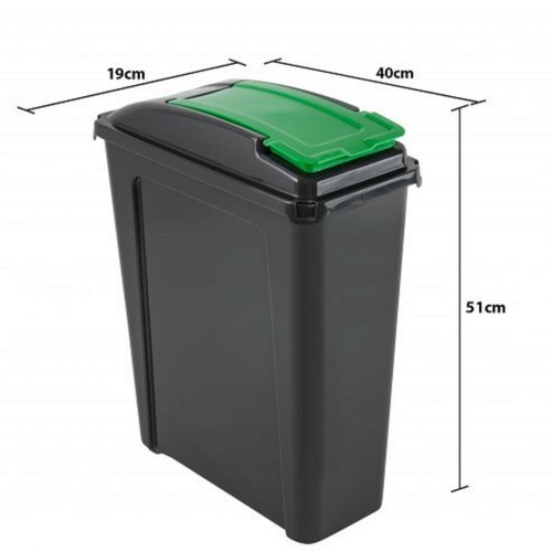 25l slimline recycle bin - bin, &