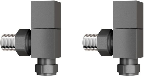 Designer radiator valves pair - designer,