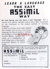 ASSIMIL Home Language Couses Vintage ADVERT : Small 1952 Print 670/93