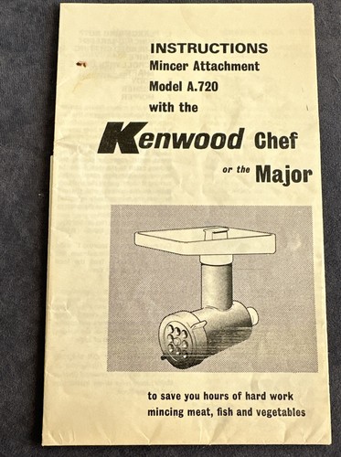 Kenwood chef a720 - kenwood, mincer