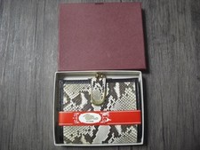 Coin Purse Kaiun Genuine Snakesk TrifWallet with Clasp Unused Wallet