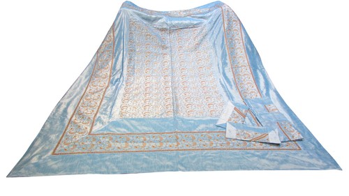 Indian embroidered bedspread - indian,