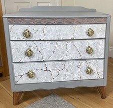 Lebus 3 Drawer Grey Chest Of