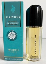 WORTH JE REVIENS EDT (50ML) FRAGRANCE SPRAY FOR WOMEN VINTAGE *NEW - IN OPEN BOX