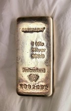 Metalor Silver Bar Bullion 999 Fineness 1kg Excellent Condition