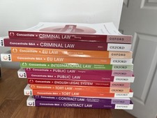 Concentrate Law Bundle EU, Contract, Criminal, Tort, Public, English Legal