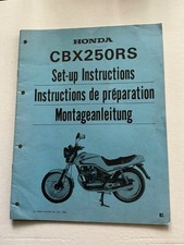NOS GENUINE HONDA WORKSHOP SET UP ASSEMBLY MANUAL CBX250RS CBX250 E MODEL 1984