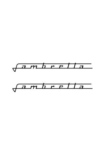 Lambretta vinyl sticker - x,