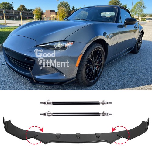 Glossy black front bumper - glossy,