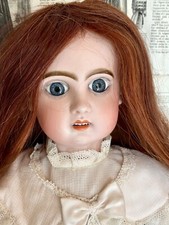 Antique Jumeau Size 59 Cm Bisque Head Open Mouth Jumeau Doll 23.2 Inches