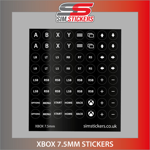 Black 5mm round xbox - 7.5mm,