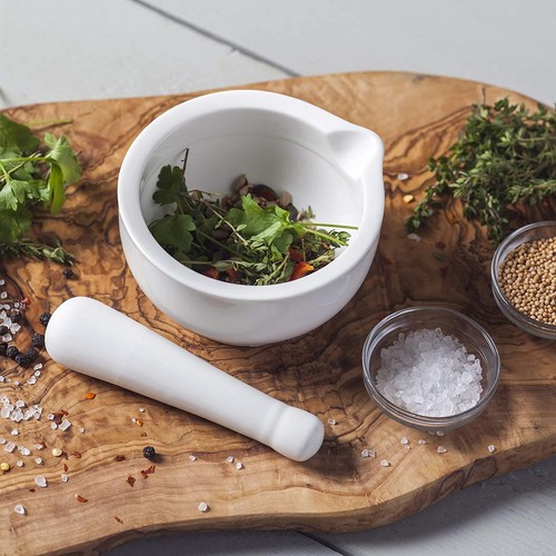 Porcelain pestle and mortar - pestle,
