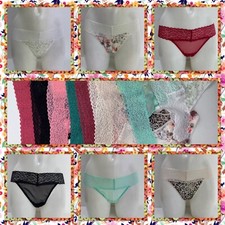 Ladies Ex George Assorted  Thongs  6 Pack  Size  6 8 10 12 14 16 18 20