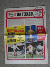 1972 Texaco Cup Final Derby