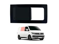 Right Side Panel Opening Glass Window Dark Tint for VW Transporter T6 (2015 on)