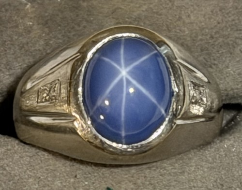 Men white gold - gold, blue