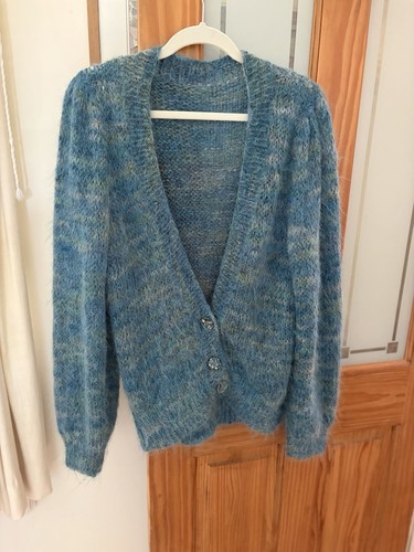 Hand knitted mohair blend - hand,