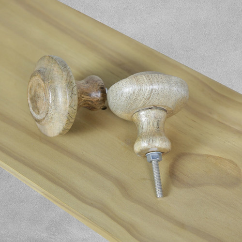 Wooden door knob large - wooden,
