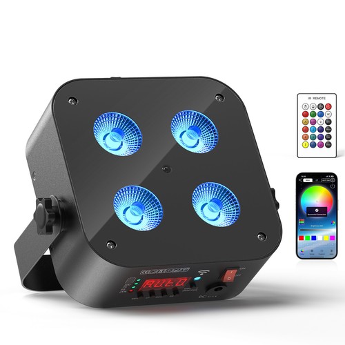 Rechargeable 4led rgbwa - 4led, rgbwa+uv