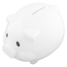 Piggy Bank Money Box White