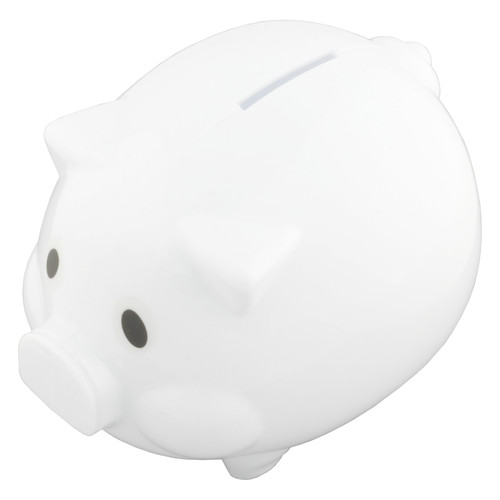 Piggy bank money box white - piggy,